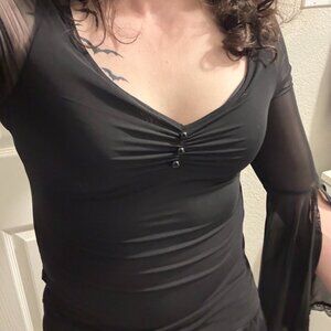 NWOT killstar Bloodfeast Long Sleeve Top XL / black  discontinued